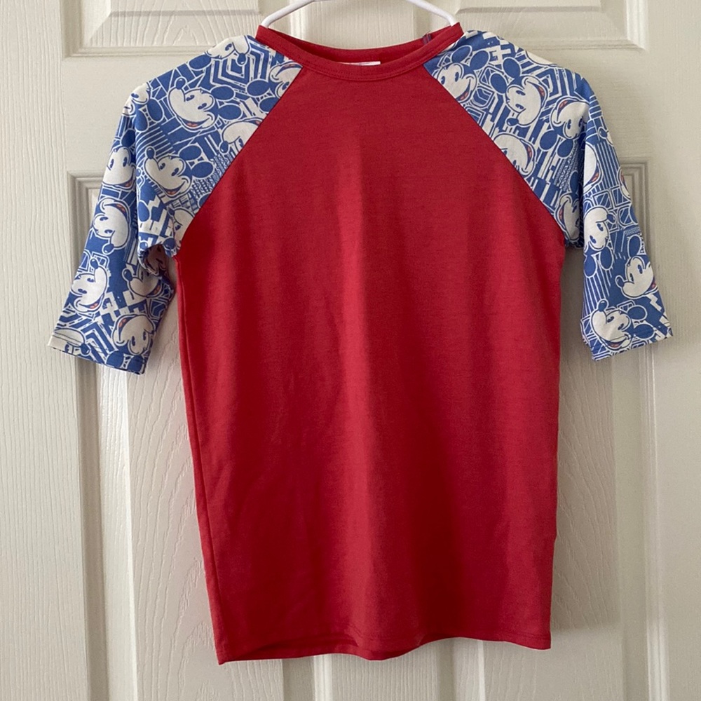 New LulaRoe Girls Size 8 Pink Mickey